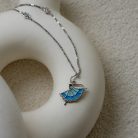 Graceful Ballerina Enamel Pendant Necklace – 925 Sterling Silver